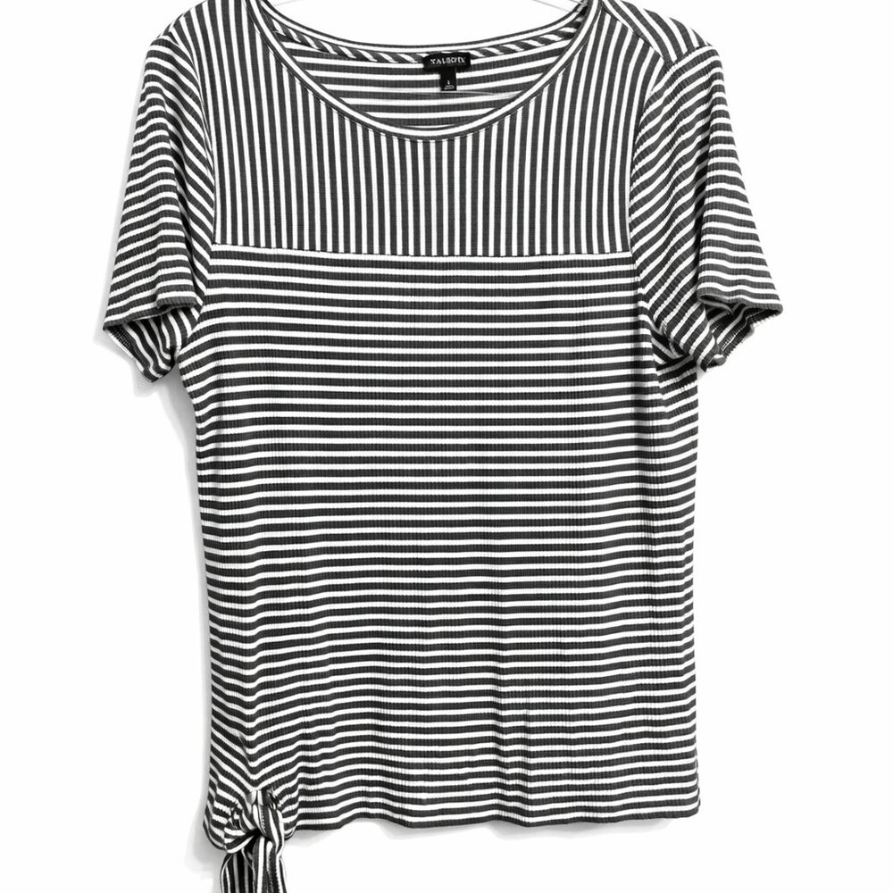 Talbots Olive Green Side-Tie Top